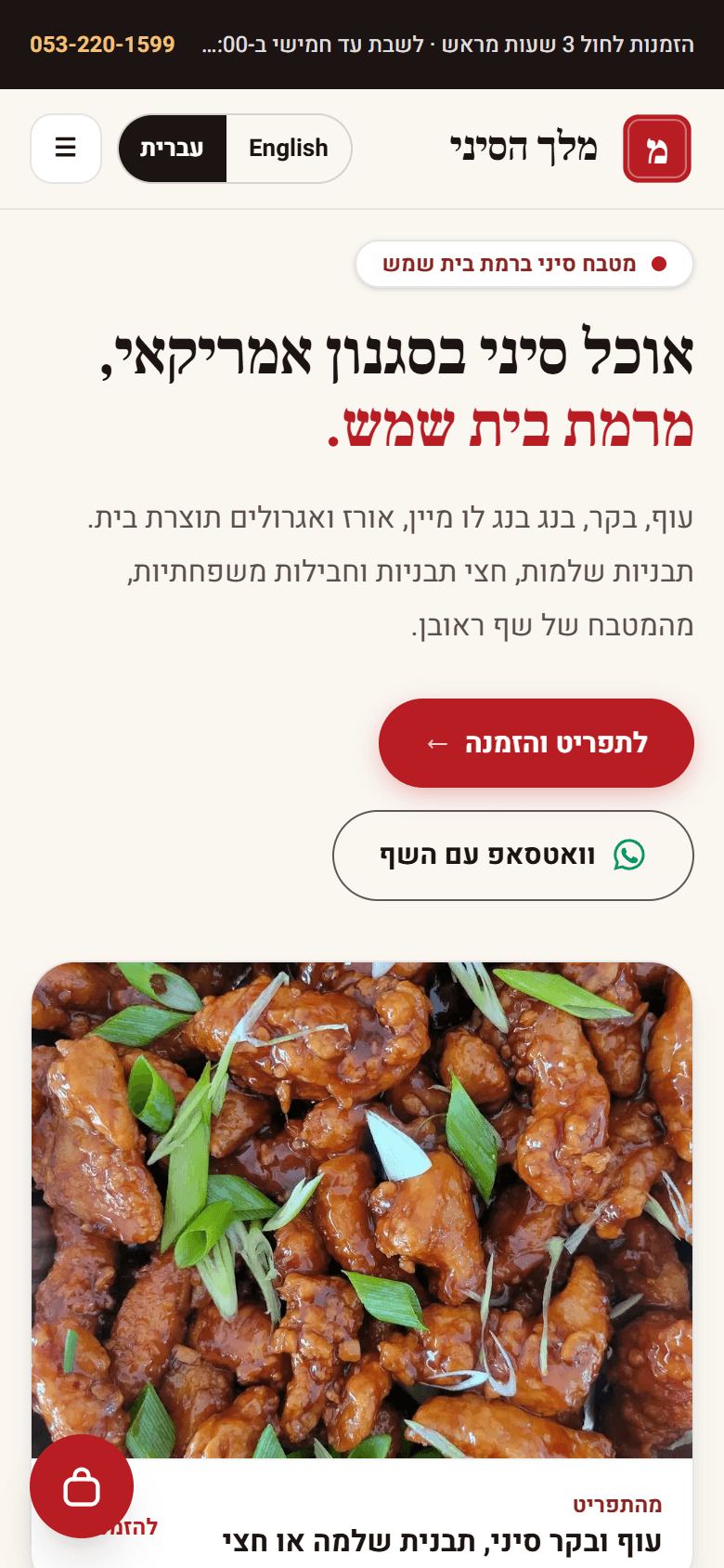 Design 2: Melech HaSini